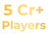 5 crore+ players